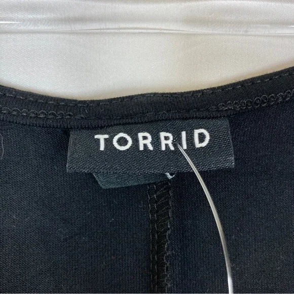 Torrid | Sexy Black Cold Shoulder Skeleton Slit Maxi Dress - Picture 4 of 7